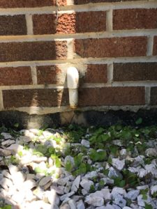 AC condensate pipe - exterior