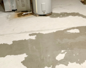 water flooding into a basement from unknown source in charlottesville va
