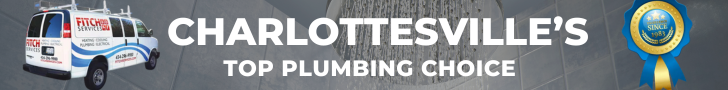 Ad for Charlottesville plumbing service.